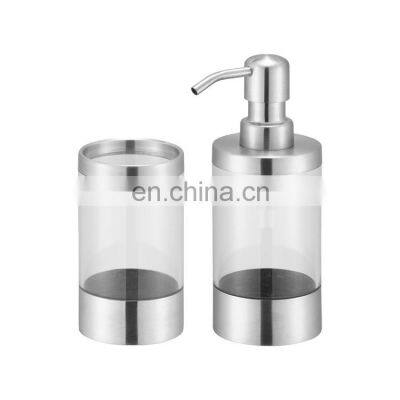Factory Made Hdpe Cosmetic Lotion Bottle Set Decorative Refillable Dish Washing Liquid Empty Shampoo Bottle For Kitchen
