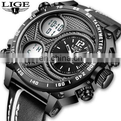 LIGE 8930 Men Quartz watches Top Luxury Brand Waterproof Wristwatch watch for man watches luxury 2021