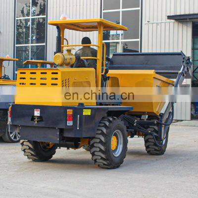 Multifunctional Constructed 5 Ton Site Dumper Agricultural Dumper Truck With Front Self Loading Bucket