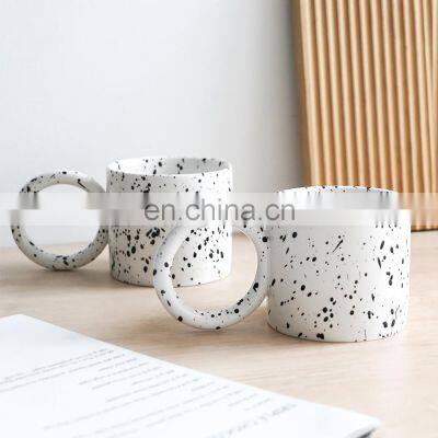 Wholesale Big Ear Mug Nordic Cup 11 Oz Spot Ice Cream Cow Mug Ceramic Travel Mug Ceramic Cups For Wedding Souvenirs For Guests