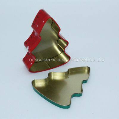 Christmas Tree Tin Box Chocolate Candy Gift Packaging Tin Box photo-2