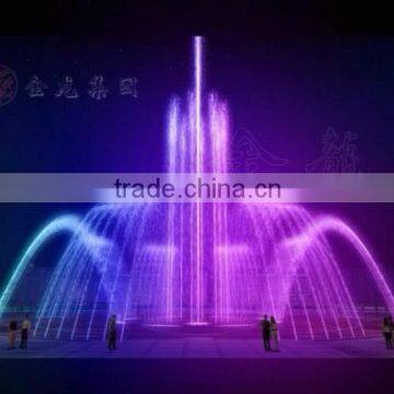 Music Fountain in Round Pool