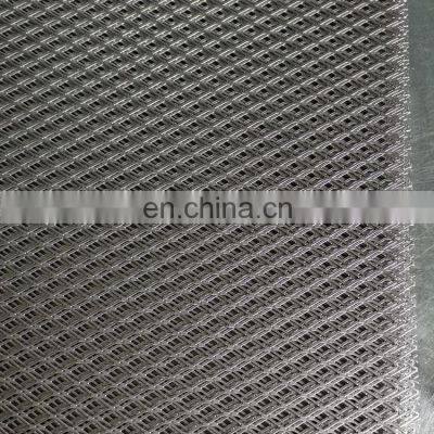 Flattened expanded metal mesh sheet for bbq