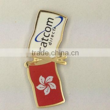 2014 custom flag epola badges / imitation lapel pins