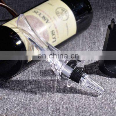 High Productivity Latest Slow Brand Logo Luxury Custom Aerator Plastic Wine Pourer