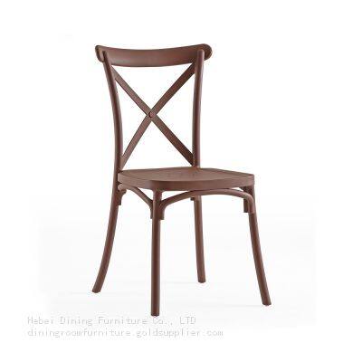 Full Plastic Dining Chair with Backrest DC-N47