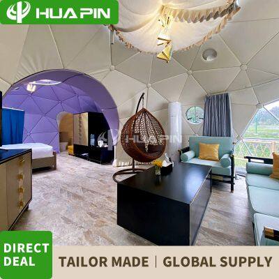 5m+5m+3M Outdoor Fireproof PVC Material Wholesale Price Hotel Dome Tent photo-4