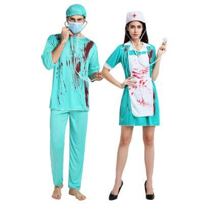 Halloween Adult Bloody Doctor Costumes Zombie Nurse Costume