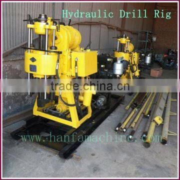 Trailer mounted & hydraulic ~ HF200 mineral exploration drill machine