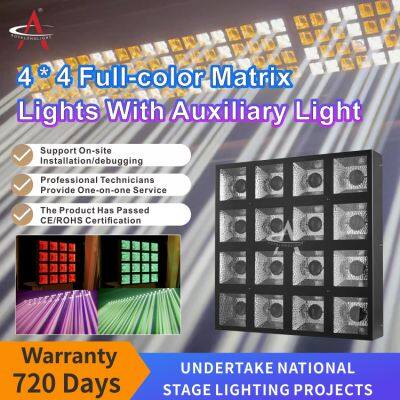 JZ1620L Factory Wholesale 4x4 Matrix Light 16x20W Full Color 4in1 LED Lighting Manufacturer Stage Effect Light photo-2