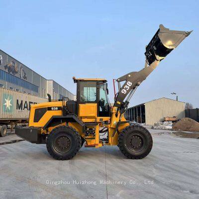 Chinese wheel loader Hzm936 3.5ton Mulcher Articulated Machinery Front Small Mini Wheel Loaders Differential with Attachments