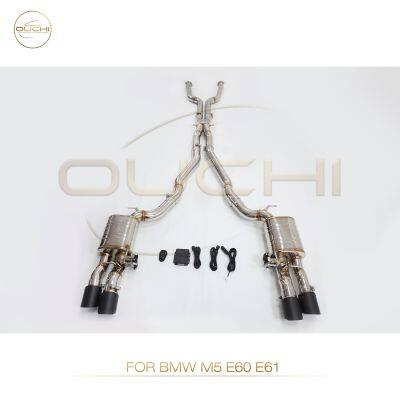 304 Stainless Steel Cat-Back Exhaust System for BMW M5 E60 E61/ M5 G90/M6 F06 Performance Exhaust Electronic valve with Tips