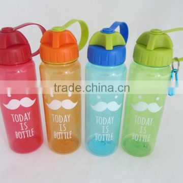 Transparent cheap plastic drinking water bottle,500ml