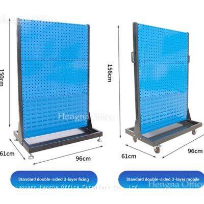 Vente directe de la usine - Étagère en matériaux de quincaillerie - Organisateur à panneau de clouage industriel à 3 étages photo-1