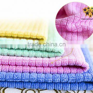 China Supplier 4 Pieces Package Super Absorption Microfiber Square Dishcloth For Home Cleaning