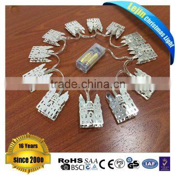 new issued innovative metal castle decoration led chrismas light