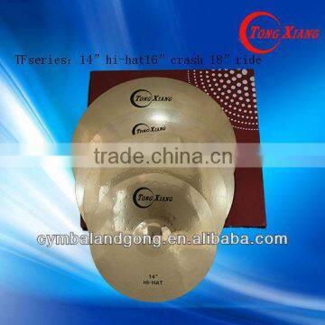 TF brass cymbal set:14"16"18"brass finger cymbals