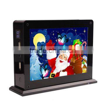High quality acrylic desktop advertising bank power station 20000mAh with li-polymer battery