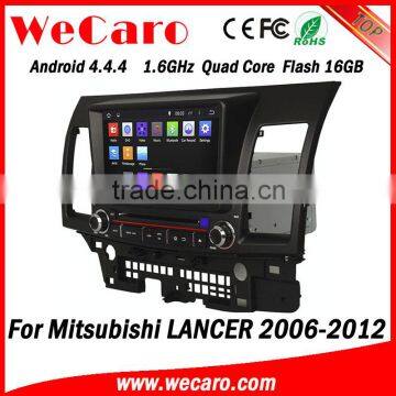 Wecaro 8" Android 4.4.4 car multimedia system double din oem for mitsubishi lancer car dvd player audio system GPS 2006 - 2012