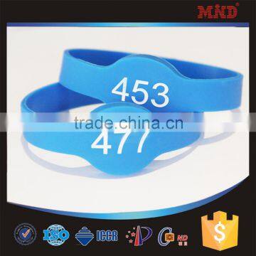 MDW407 Cheap Popular Silicon RFID Wristband, Colorful Waterproof Silicone RFID Bracelets Tag photo-2