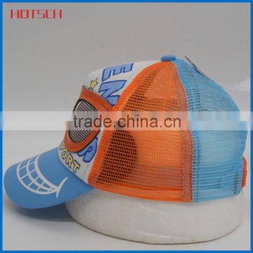 Factory price! customized blank mesh cap and nylon hat 5 panel blank cheap trucker caps wholesale