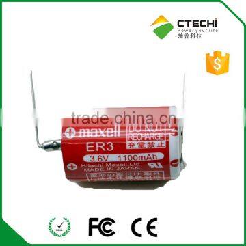 Maxell ER3 Battery With Solder Pins 3.6V Lithium Battery ER3S photo-3