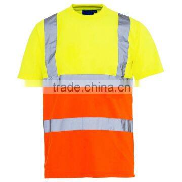 Two tone high visibility polo shirt