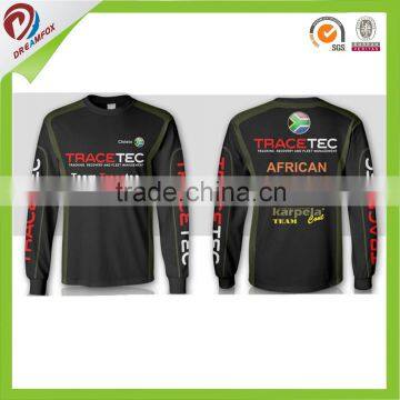 longsleeves full sublimation printing polyester dry fit fishing shirt