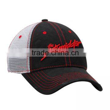 High Quality Custom 6 Panel Curved Brim 3d Embroidery Letter Logo Trucker Hat photo-2