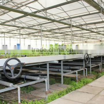 movable seedbed glass greenhouse