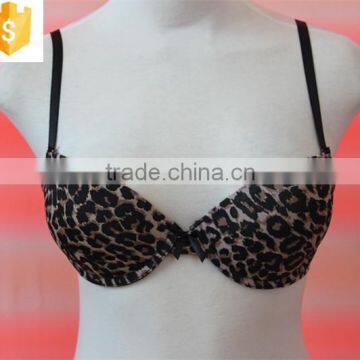 sex push-up bra ,adjustable straps ,Panther printing