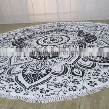 Round Beach Towel with fringes