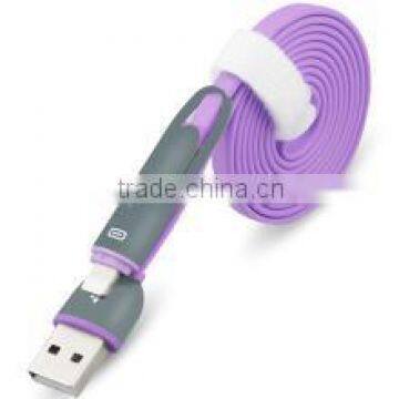 High quality data cable flat usb charging USB date cable for iphone & Samsung S6