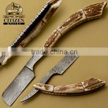 CITIZEN KNIVES, BEAUTIFUL CUSTOM HAND MADE DAMASCUS STEEL SHAVING ERASER