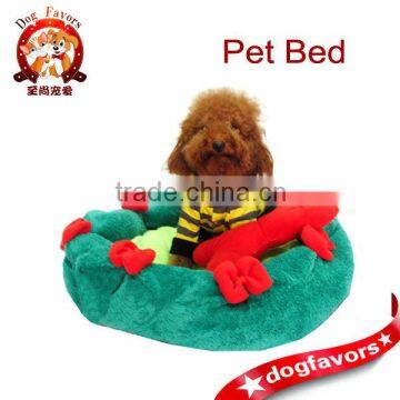 2014 New Hot Pet Dog Cat House Green lace nest pad Warmer Soft Beds Sleep Luxury House