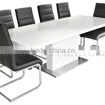 Hot sale modern wooden dining table and leather dining chair (SZ-DC015)