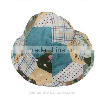 Babies fashion 100% Cotton custom printed bucket hats wholesale