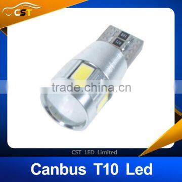 T10 led bulb 194 192 W5W 5630 5730 LED 6 SMD CANBUS ERROR FREE Car Auto Side Wedge Turn Light Bulb DC12V FreeShipping