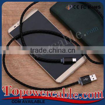 For Samsung S6 Premium Genuine Leather Charging Cable For Android photo-4