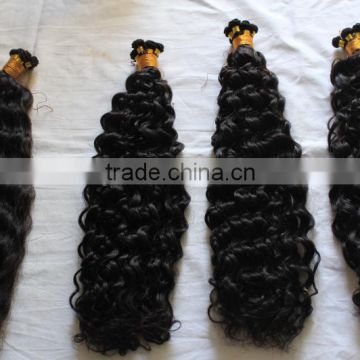 100% virgin human hair double drawn hand tied brazilian hair weft in stock cheap price 22:"