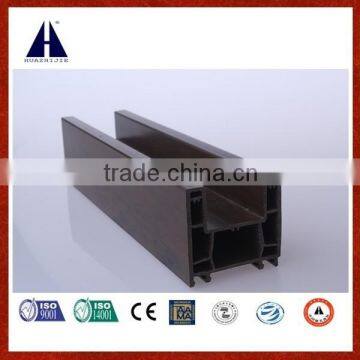 timber effect pvc profile for sliding window