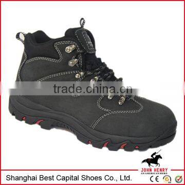 Anti-static working high heel industrial safety boots/safety shoes