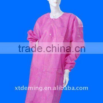 Disposable Non-woven Customized PP Lab Gown in FDA,CE Standard