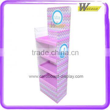 shop floor free standing cardboard display stand for accessories