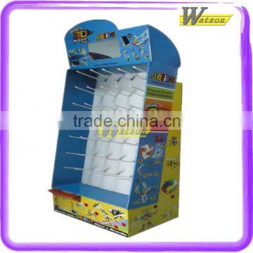 Cartoon 3D Puzzle Or Jagsaw Advertising Customized Hook Cardboard Display Racks