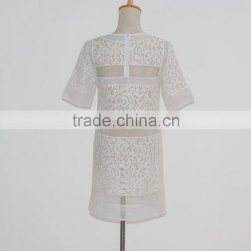 Organ Short Sleeve Straight Daily Wear Dress Women photo-4