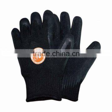 Anti Cut Glove,Grade 5 ,Black Rubber Coated