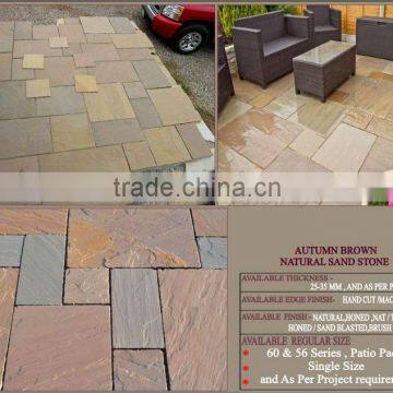 Autumn brown natural sand stone