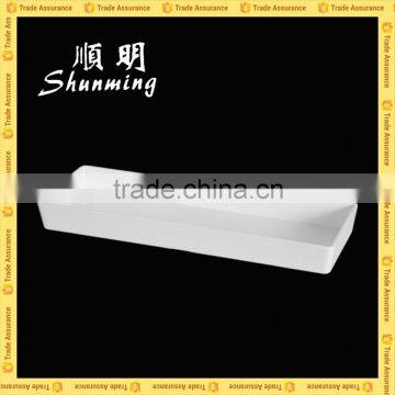 Long plastic melamine tray