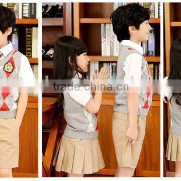 2016 New Fashion Woolen Kids School Uniforms for t Shirt Sexy High School Uniform Wholesale Primary School Uniform (ulik-013) photo-2